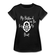 Load image into Gallery viewer, Key to My Heart Women&#39;s Relaxed Fit T-Shirt - black
