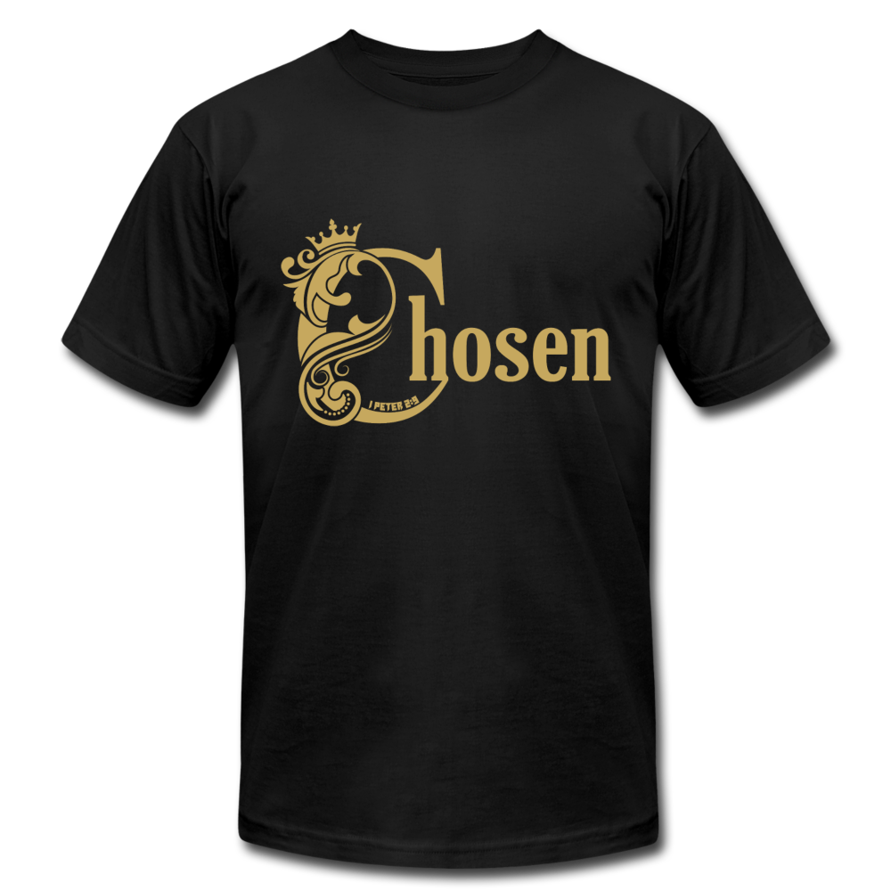 Chosen Unisex Jersey T-Shirt by Bella + Canvas - black