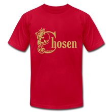Load image into Gallery viewer, Chosen Unisex Jersey T-Shirt by Bella + Canvas - red
