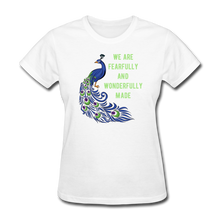 Load image into Gallery viewer, Fearfully and Wonderfully Made Women&#39;s T-Shirt - white
