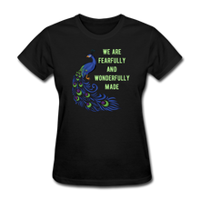 Load image into Gallery viewer, Fearfully and Wonderfully Made Women&#39;s T-Shirt - black
