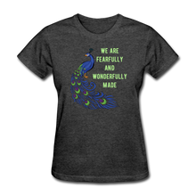 Load image into Gallery viewer, Fearfully and Wonderfully Made Women&#39;s T-Shirt - heather black
