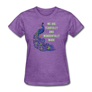 Fearfully and Wonderfully Made Women's T-Shirt - purple heather