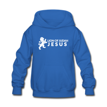 Load image into Gallery viewer, Lion of Judah (Inspired by Kendall) Kids&#39; Hoodie - royal blue
