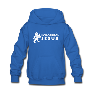 Lion of Judah (Inspired by Kendall) Kids' Hoodie - royal blue