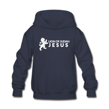 Load image into Gallery viewer, Lion of Judah (Inspired by Kendall) Kids&#39; Hoodie - navy
