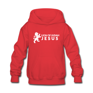 Lion of Judah (Inspired by Kendall) Kids' Hoodie - red