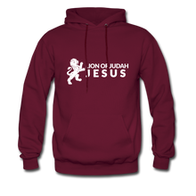Load image into Gallery viewer, Lion of Judah (Inspired by Kendall) Men&#39;s Hoodie - burgundy
