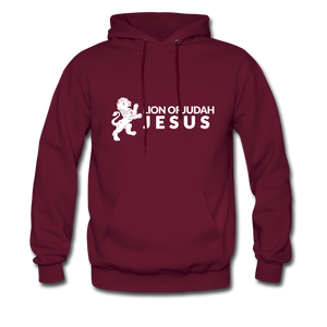 Lion of Judah (Inspired by Kendall) Men's Hoodie - burgundy