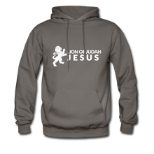 Load image into Gallery viewer, Lion of Judah (Inspired by Kendall) Men&#39;s Hoodie - asphalt gray
