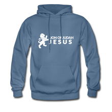 Load image into Gallery viewer, Lion of Judah (Inspired by Kendall) Men&#39;s Hoodie - denim blue
