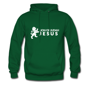 Lion of Judah (Inspired by Kendall) Men's Hoodie - forest green