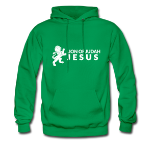 Lion of Judah (Inspired by Kendall) Men's Hoodie - kelly green
