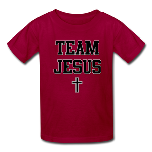 Team Jesus (Inspired by Sinaya) Kids' T-Shirt - dark red