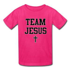 Team Jesus (Inspired by Sinaya) Kids' T-Shirt - fuchsia