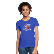 Load image into Gallery viewer, Choose Joy Women&#39;s T-Shirt - royal blue
