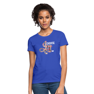 Choose Joy Women's T-Shirt - royal blue