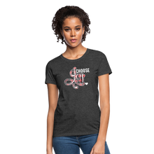Load image into Gallery viewer, Choose Joy Women&#39;s T-Shirt - heather black
