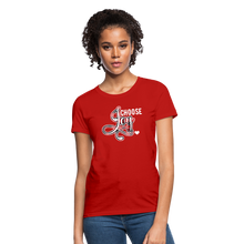 Load image into Gallery viewer, Choose Joy Women&#39;s T-Shirt - red
