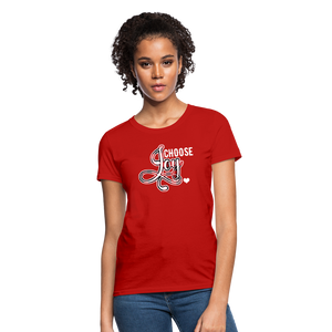 Choose Joy Women's T-Shirt - red