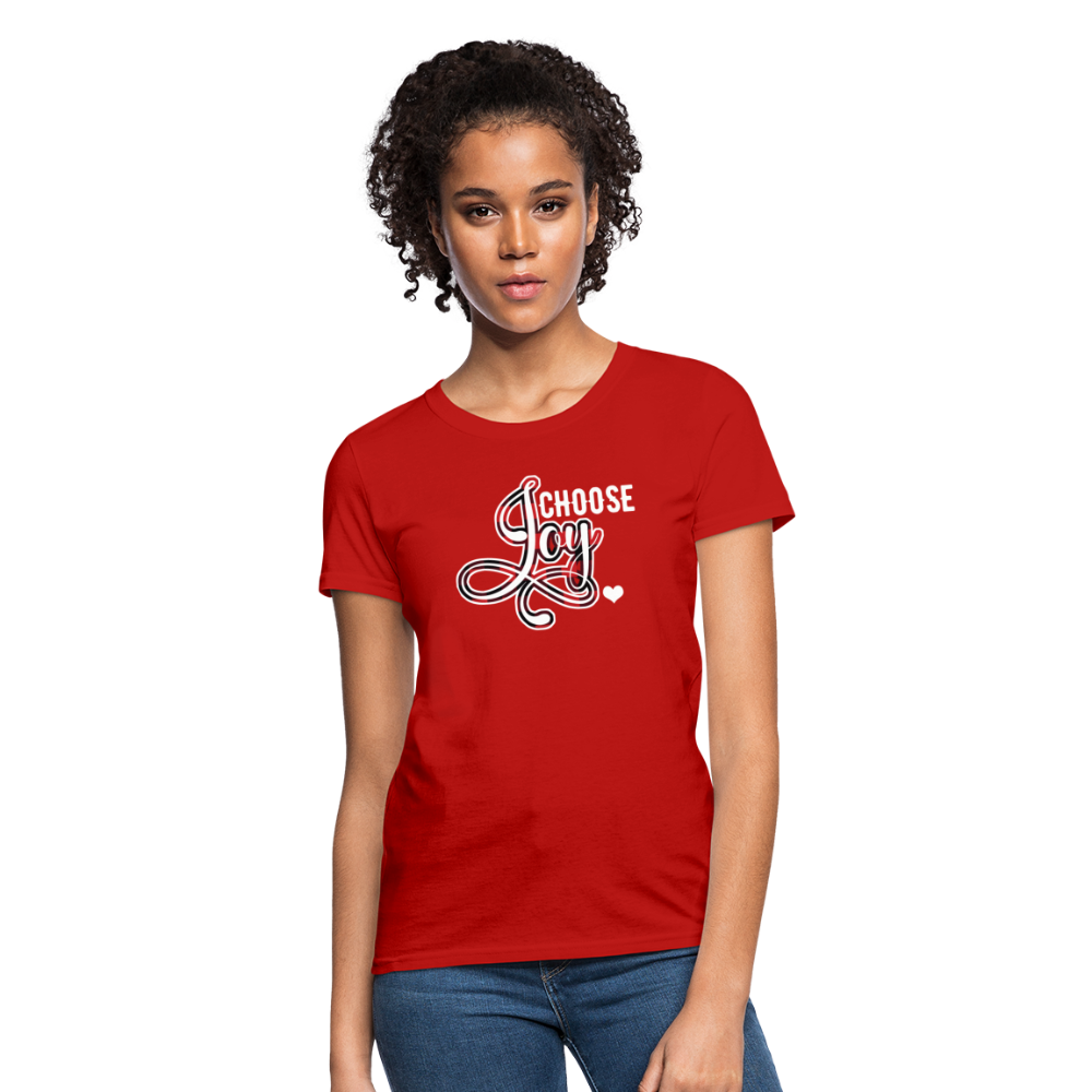Choose Joy Women's T-Shirt - red