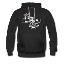 Load image into Gallery viewer, Living in the Spirit Men’s Premium Hoodie - black
