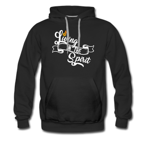 Living in the Spirit Men’s Premium Hoodie - black