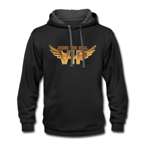 Jesus the Real VIP Contrast Hoodie - black/asphalt