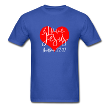 Load image into Gallery viewer, I Love Jesus Unisex Classic T-Shirt - royal blue
