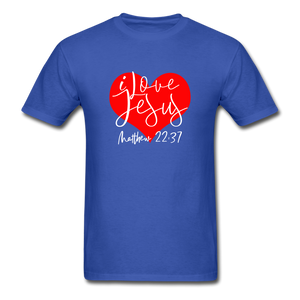 I Love Jesus Unisex Classic T-Shirt - royal blue