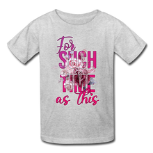 Load image into Gallery viewer, For Such a Time as This Kids&#39; T-Shirt - heather gray
