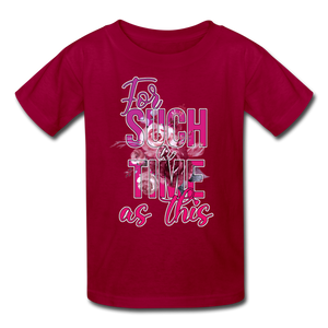 For Such a Time as This Kids' T-Shirt - dark red