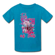 Load image into Gallery viewer, For Such a Time as This Kids&#39; T-Shirt - turquoise
