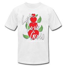 Load image into Gallery viewer, Let Love Grow Unisex Jersey T-Shirt by Bella + Canvas - white
