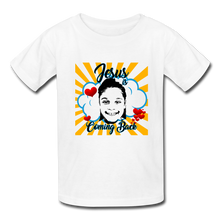 Load image into Gallery viewer, Jesus is Coming Back Kids&#39; T-Shirt - white
