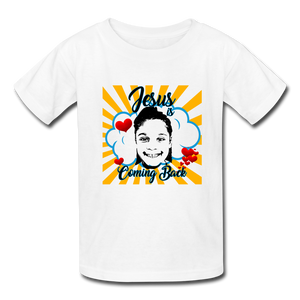 Jesus is Coming Back Kids' T-Shirt - white