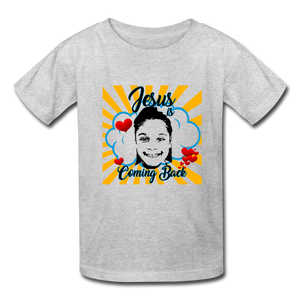 Jesus is Coming Back Kids' T-Shirt - heather gray