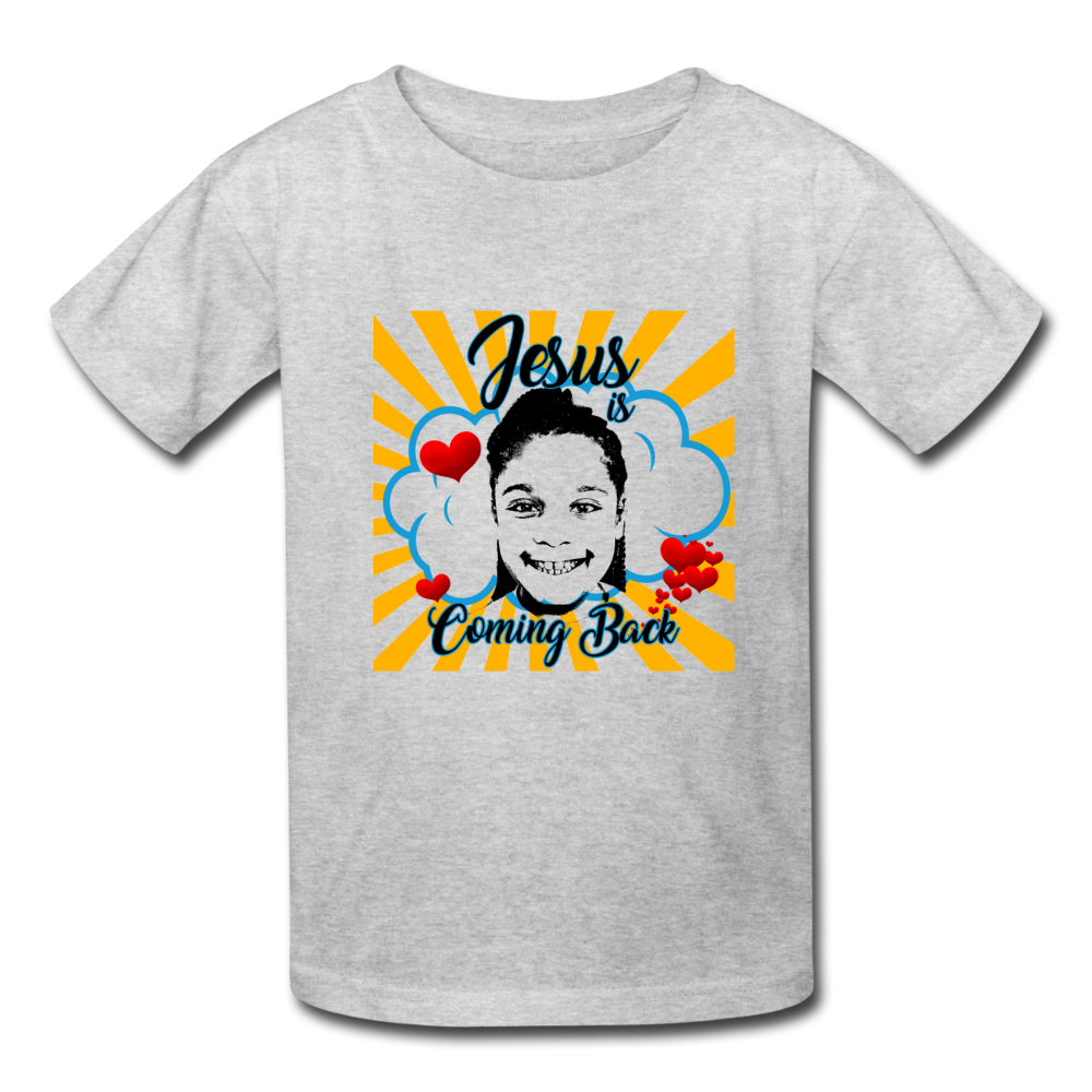 Jesus is Coming Back Kids' T-Shirt - heather gray