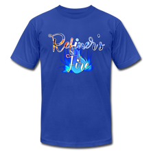 Load image into Gallery viewer, Refiner&#39;s Fire Unisex Jersey T-Shirt by Bella + Canvas - royal blue
