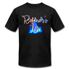 Load image into Gallery viewer, Refiner&#39;s Fire Unisex Jersey T-Shirt by Bella + Canvas - black
