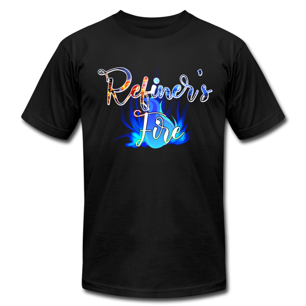 Refiner's Fire Unisex Jersey T-Shirt by Bella + Canvas - black