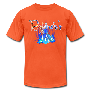 Refiner's Fire Unisex Jersey T-Shirt by Bella + Canvas - orange