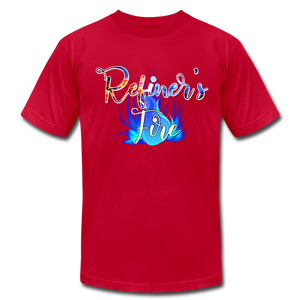 Refiner's Fire Unisex Jersey T-Shirt by Bella + Canvas - red