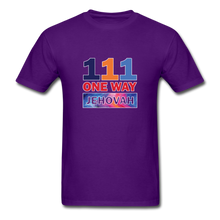 Load image into Gallery viewer, 111 One Way Jehovah Unisex Classic T-Shirt - purple
