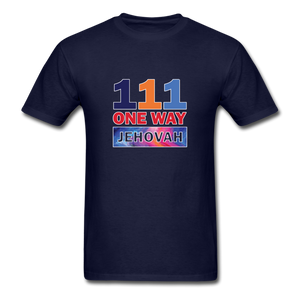 111 One Way Jehovah Unisex Classic T-Shirt - navy