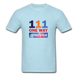 111 One Way Jehovah Unisex Classic T-Shirt - powder blue