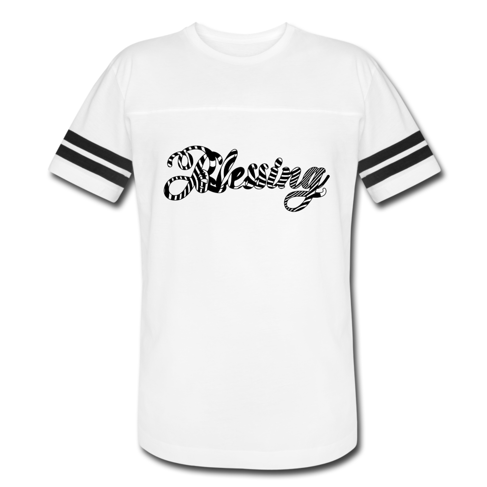 Blessing Vintage Sport T-Shirt - white/black