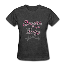 Load image into Gallery viewer, Daughter of the King Women&#39;s T-Shirt - heather black

