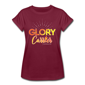 Glory Carrier Women's Relaxed Fit T-Shirt - burgundy