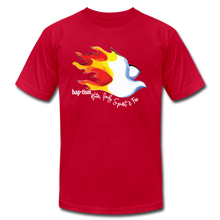 Load image into Gallery viewer, Baptism Water Holy Spirit Fire Unisex Jersey T-Shirt by Bella + Canvas - red
